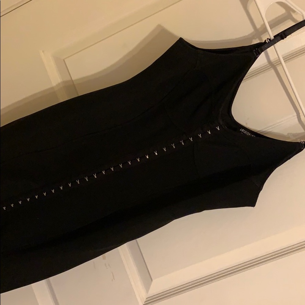 Black strap dress
